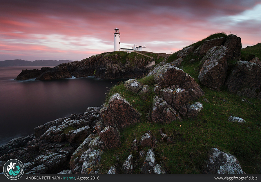 fanad head lighthouse tramonto