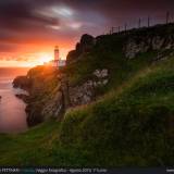 Alba infuocata a Fanad Head