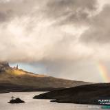 Arcobaleno presso Old Man of Storr, Isola of Skye.