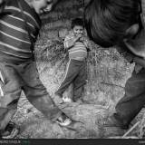 Bambini che giocano in Perù.