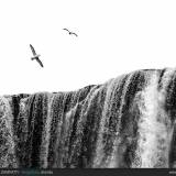 Scorcio della cascata di Skogafoss.