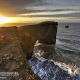 Arco di Dyrholaey al tramonto.