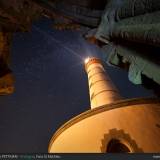 Faro di Saint Mathieu la notte