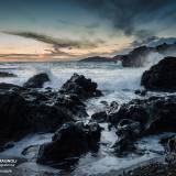Crashing waves in Iceland