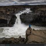 Foto profilo epica alla cascata di Aldeyjarfoss.