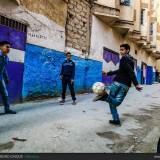 Giochi nel blu a Chefchaouen, Marocco