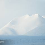 Inverno in Islanda: Marzo 2014. Neve sule montagne del ghiacciaio Vatnajokull..