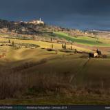 Lama di luce su Pienza