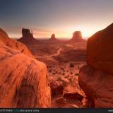 Monument Valley all'alba.