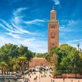 Piazza di Marrakech in Marocco.