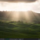 Raggi di luce su Pienza