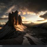 Tre cime al tramonto