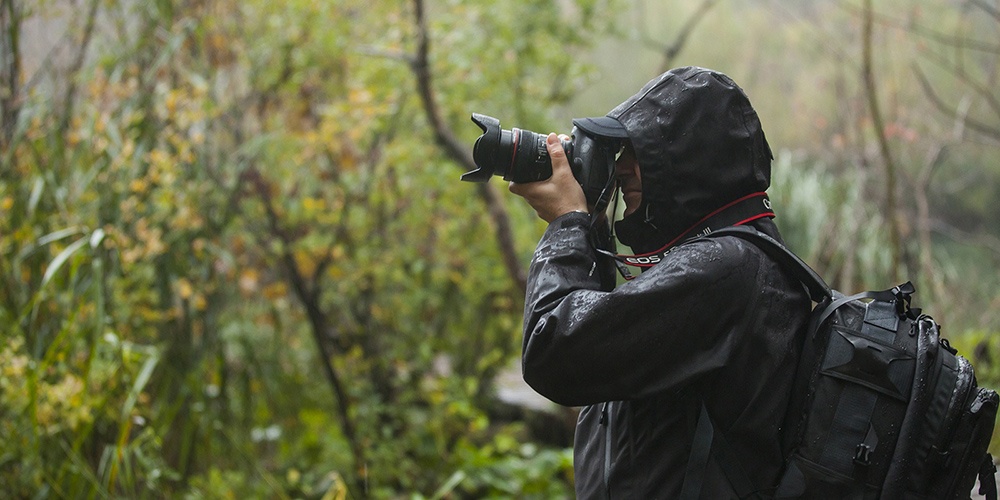 Guida antipioggia per fotografi.