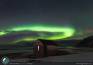 Aurora boreale alle Lofoten.