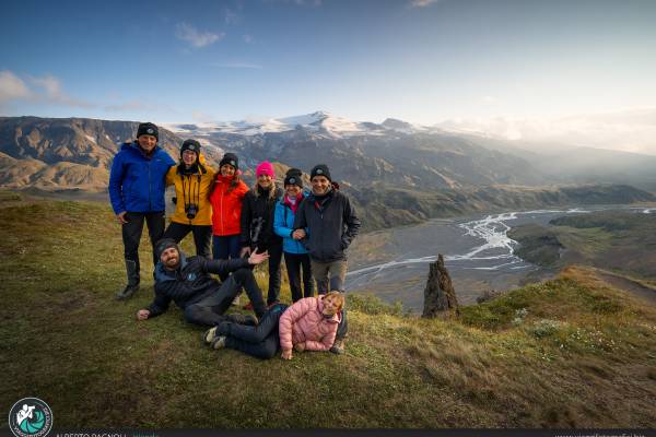 Foto di gruppo viaggio in Islanda 2023