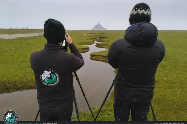 Normandia e le mont saint michel, backstage fotografico