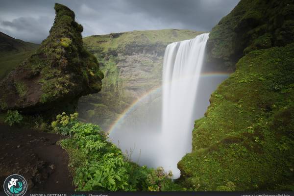 In cima a Skogafoss