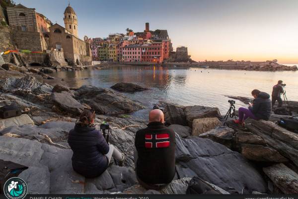 Tramonto a Vernazza dal porto