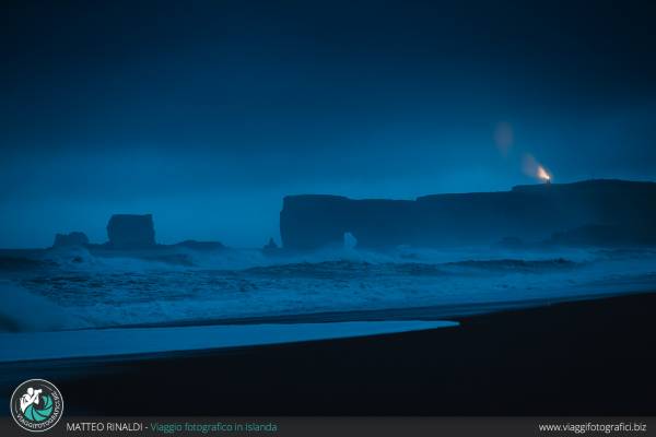 sessione fotografica all'ora blu a vik