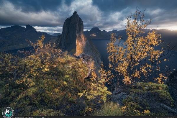 Monte Segla al tramonto in autunno