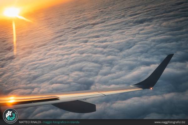 foto dall'aereo per l'islanda