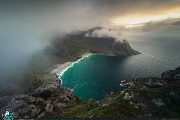 Kvalvika beach al tramonto, Lofoten