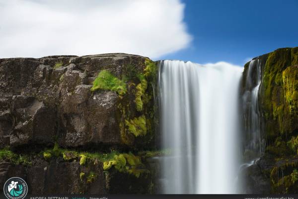 Cascata di Oxararfoss, Pingvellir.