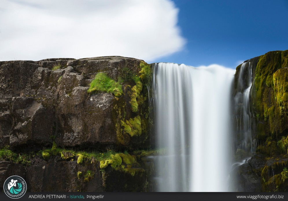 Cascata di Oxararfoss, Pingvellir.