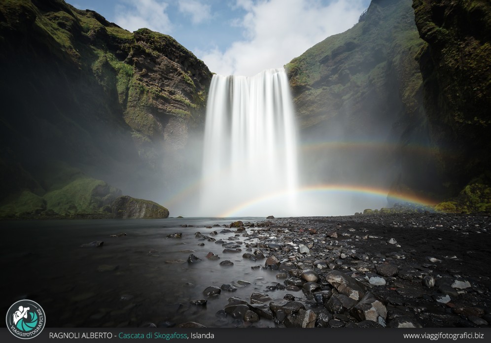 Come fotografare la cascata di Skogafoss, Islanda.