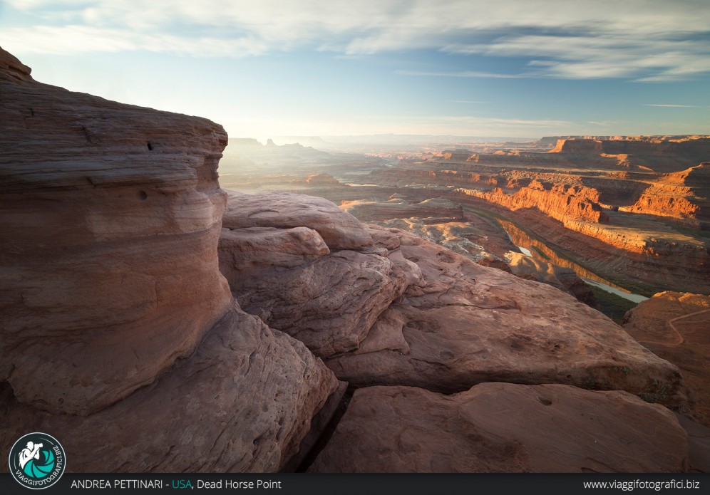 Dead Horse Point all'alba.