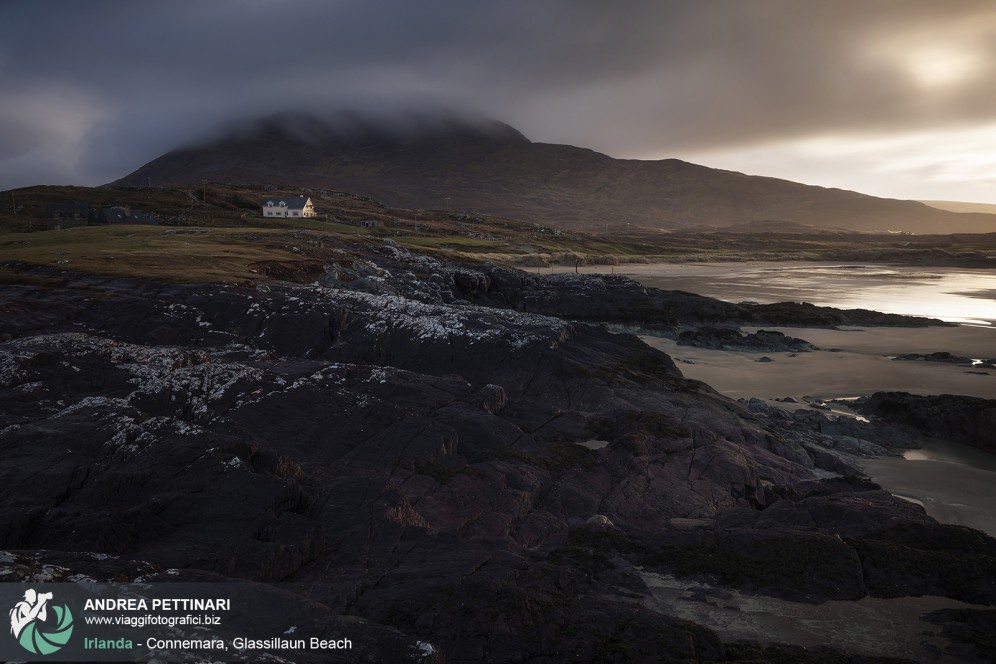 Tramonto presso Glassillaun Beach, Connemara