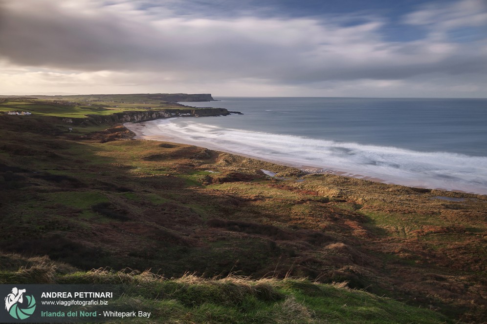 Whitepark Bay at sunset - north Ireland