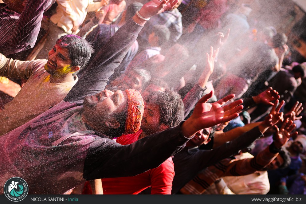 Holi festival Vrindavan.