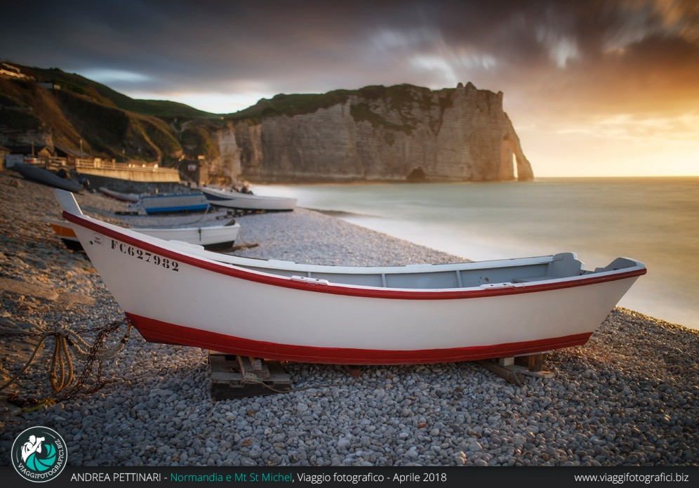 La barca ed Etretat