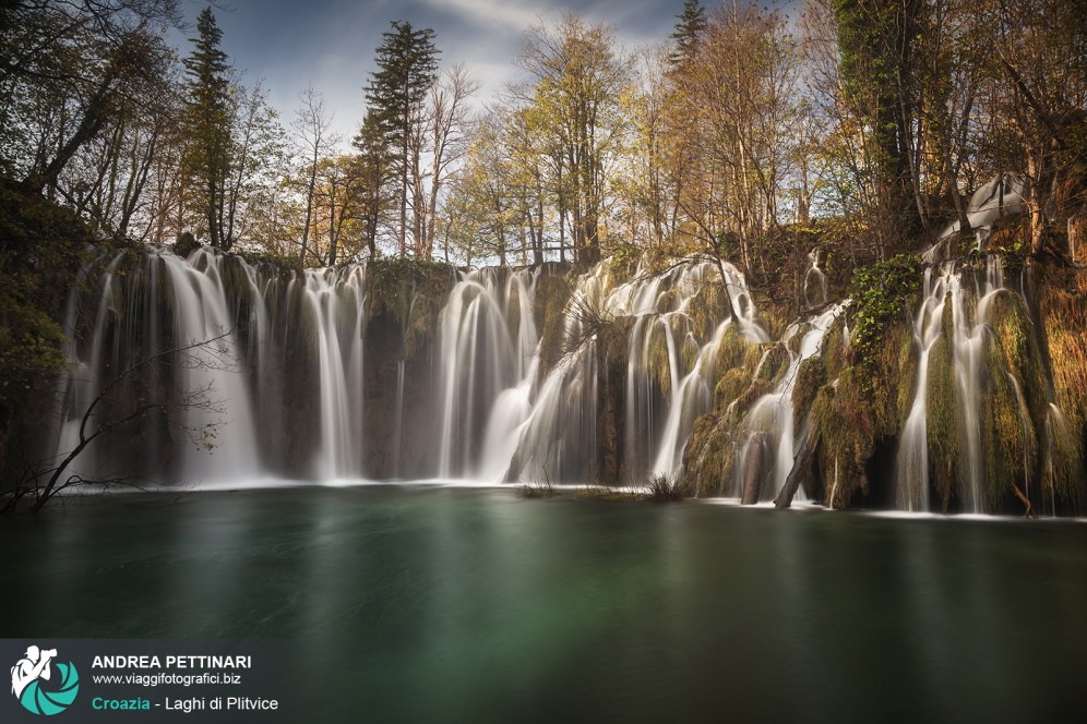 Fotografia dei laghi di Plitvice in Croazia