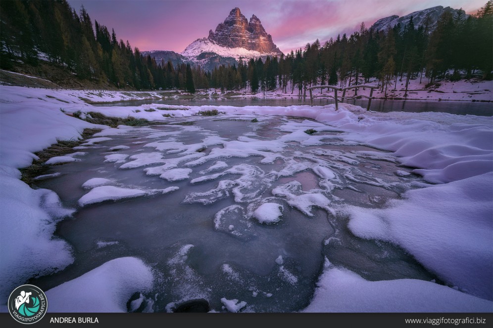 Lago Antorno invernale