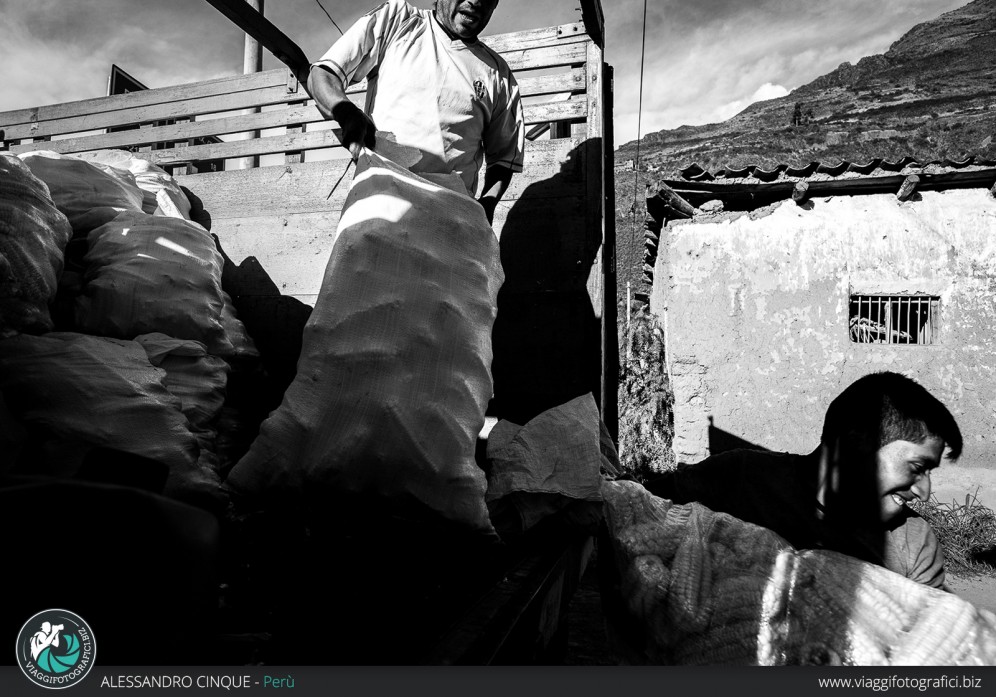 Lavoratori a Puno, Perù.