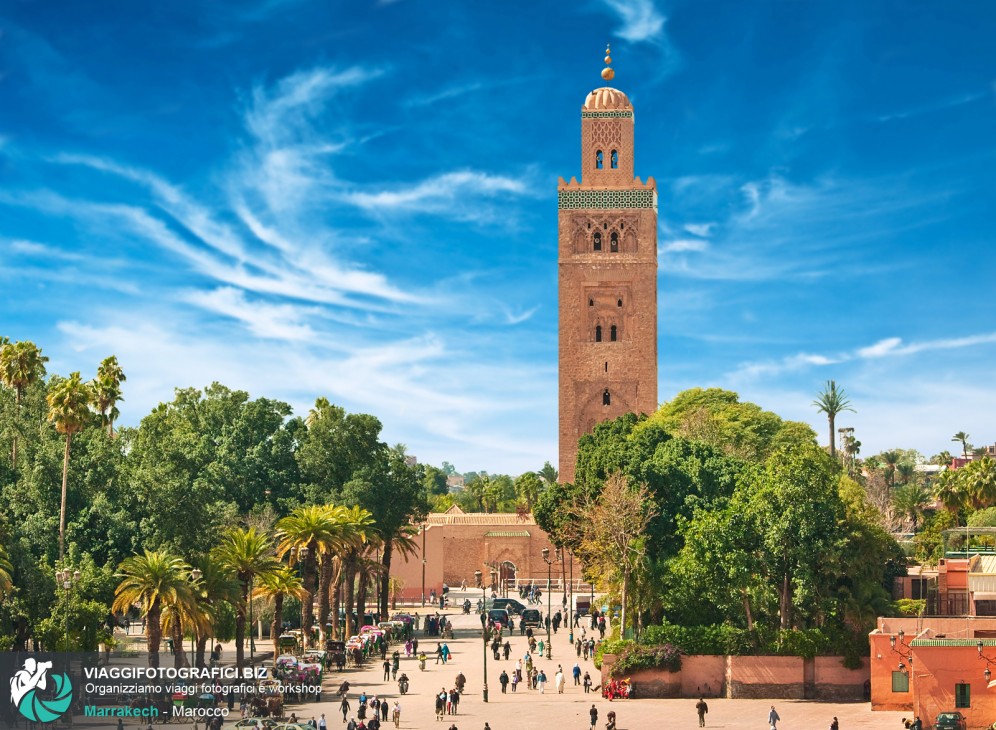 Piazza di Marrakech in Marocco.