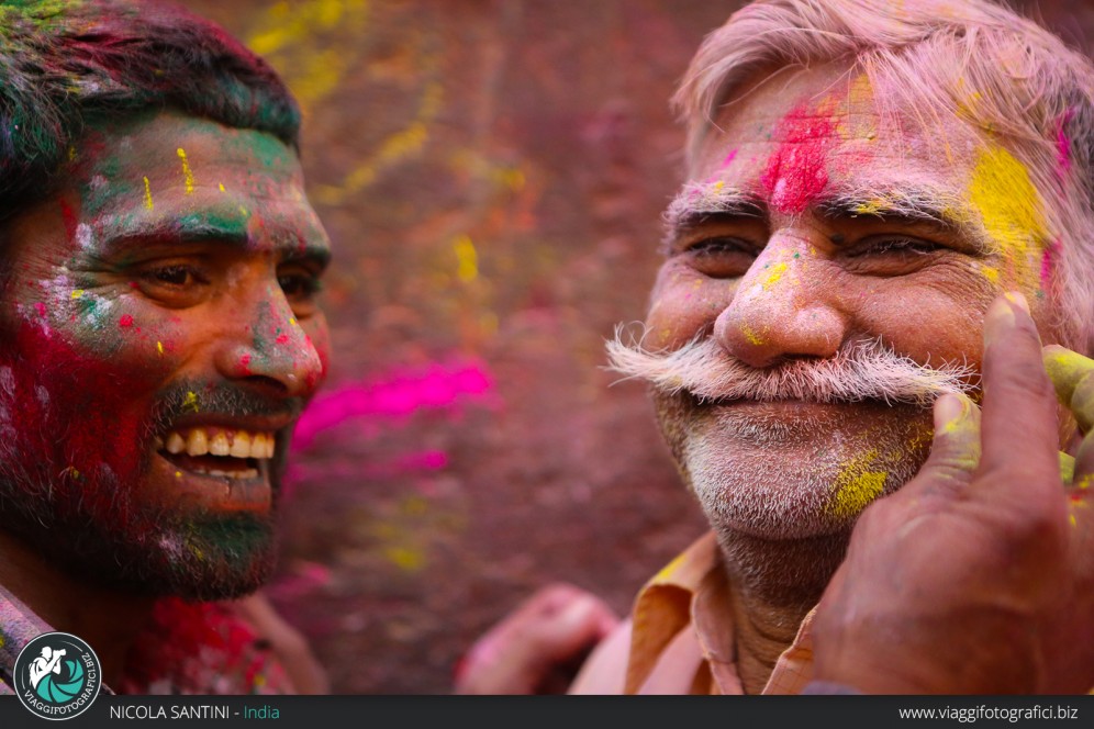 Ritratto holi festival India.