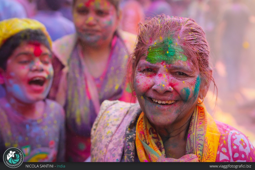 Ritratto holi festival.