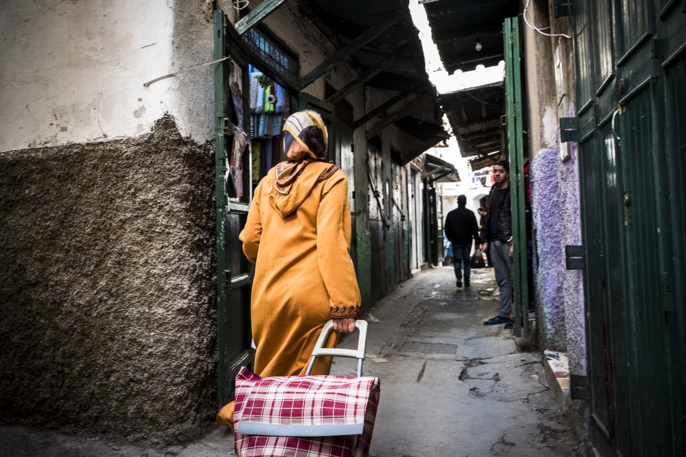 Scene di vita in medina a Tetouan, Marocco.