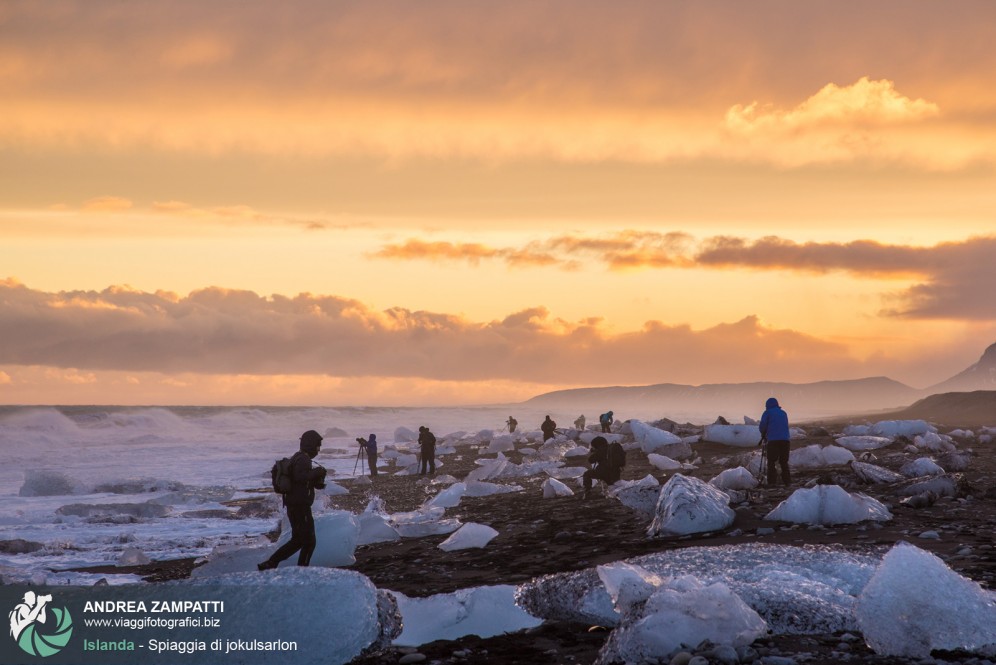 Spiaggia di Jokulsarlon.