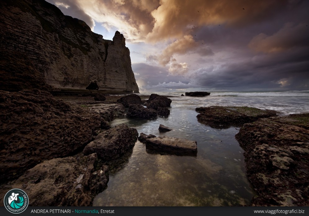 Tramonto a Etretat