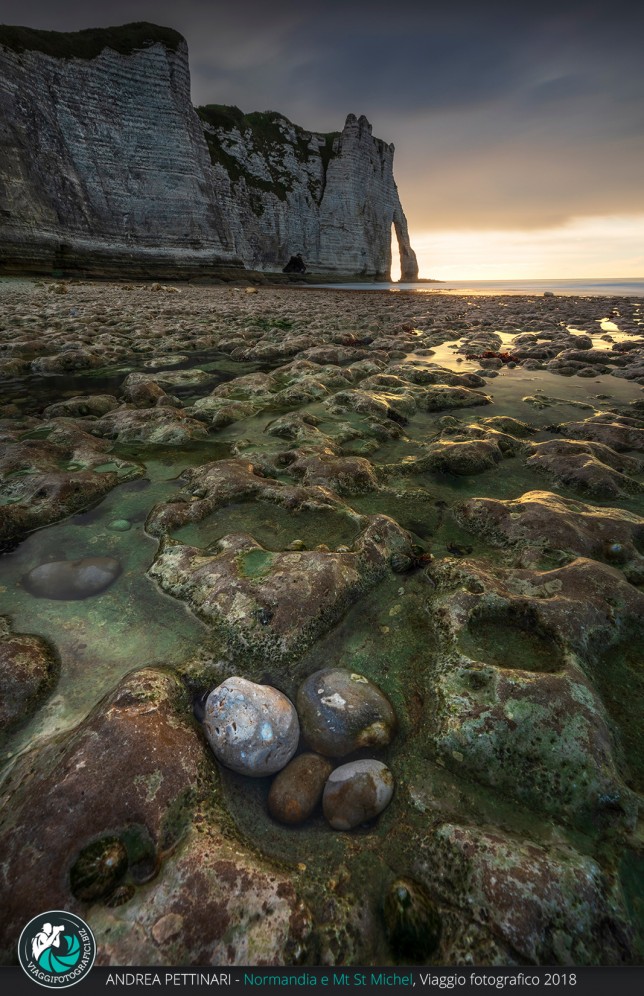 Tramonto ad Etretat