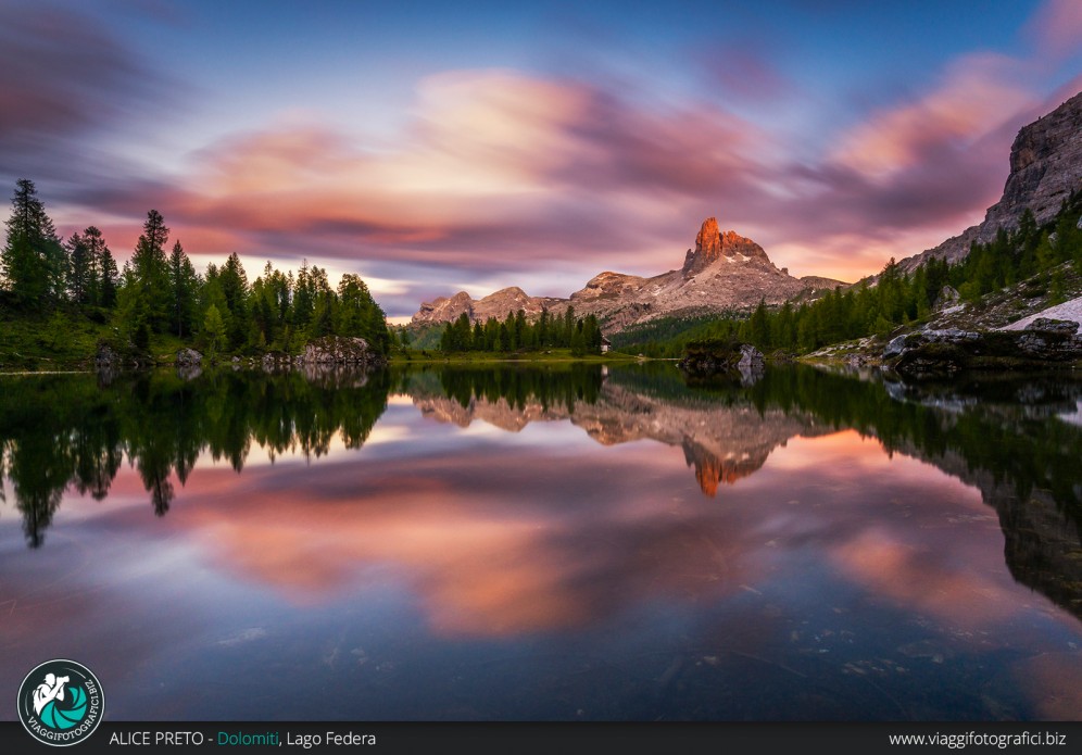 Tramonto al Lago Federa