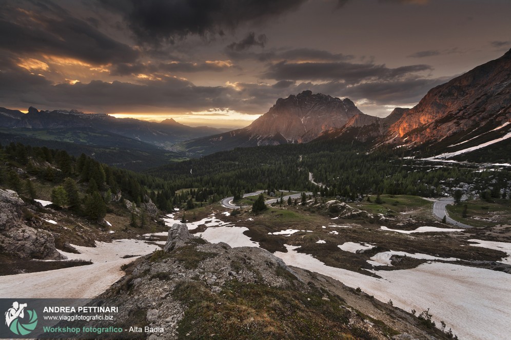 Tramonto al Passo Valparola