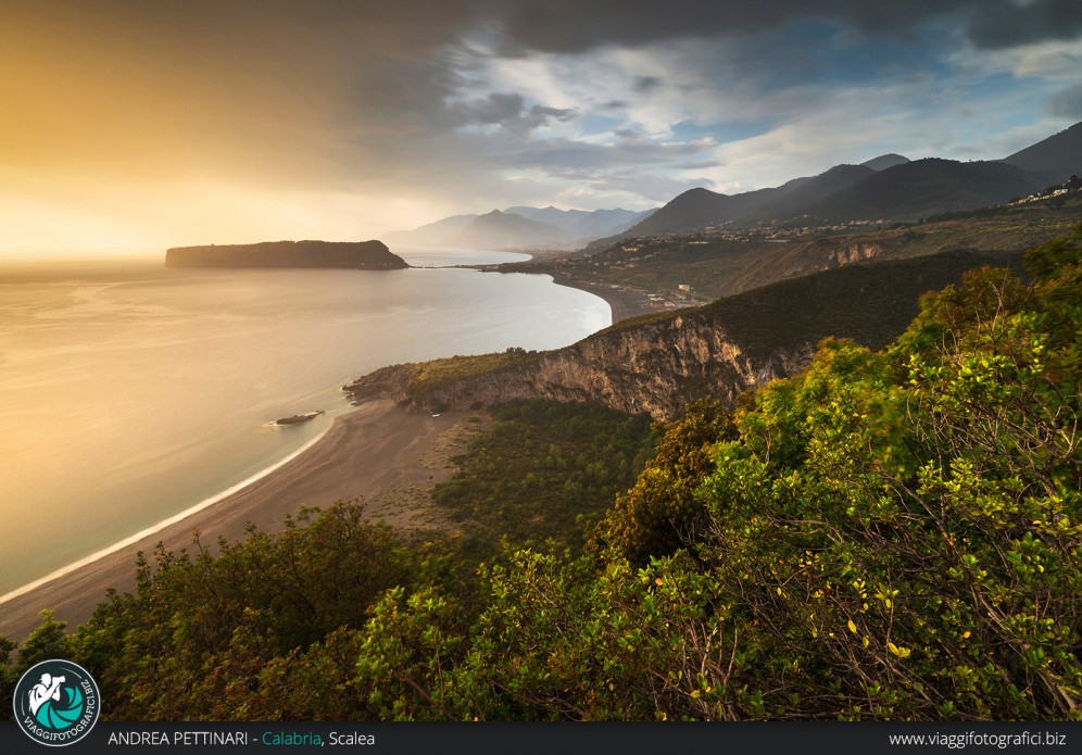 Tramonto sulla costa di scalea