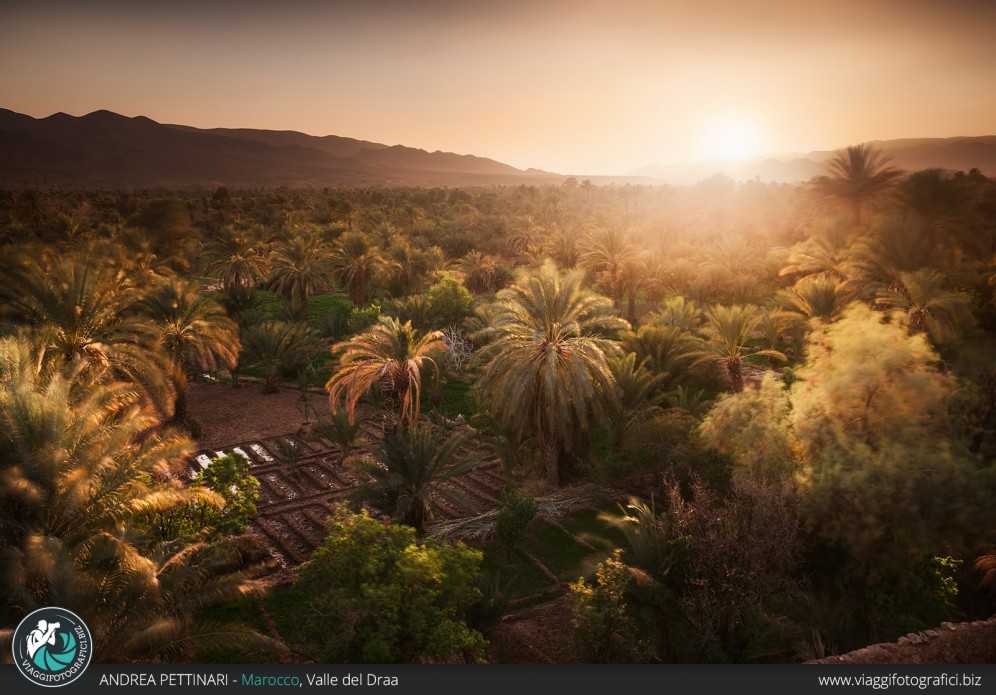 Tramonto Valle del Draa Marocco.