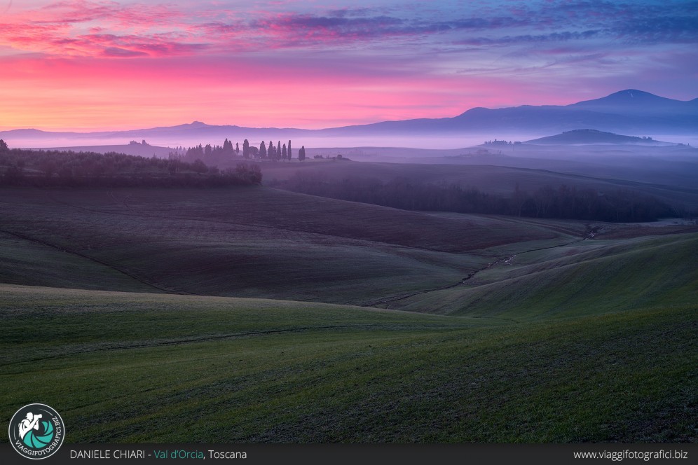 Valle incantata, Val d'Orcia.