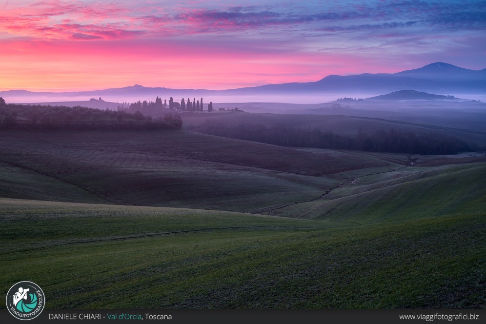 Valle incantata, Val d'Orcia.